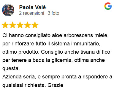 mi hanno consigliato aloe