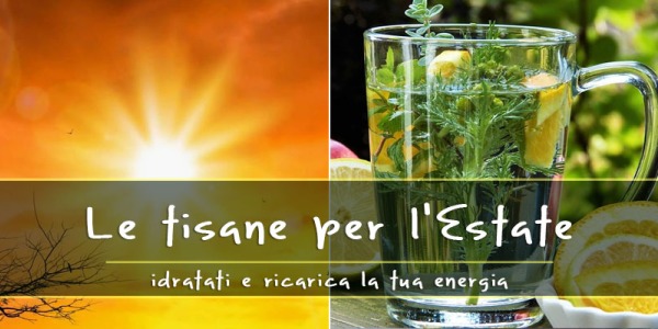 Tisane per l’estate da gustare fredde per dissetarsi, ridurre la sudorazione e fare il pieno di energie